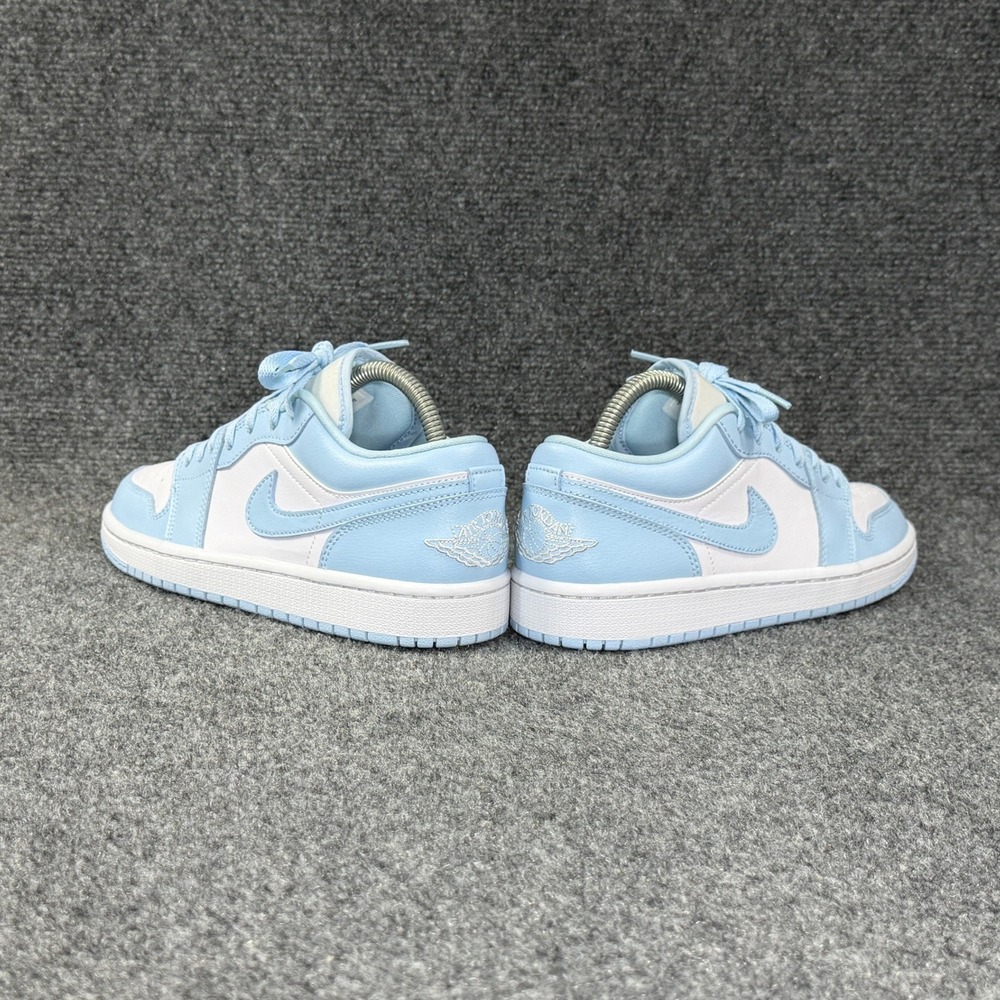 Jordan 1 Low Shoes Women's 8 White Ice Blue Retro Athletic Basketball Sneakers - Picture 6 of 11